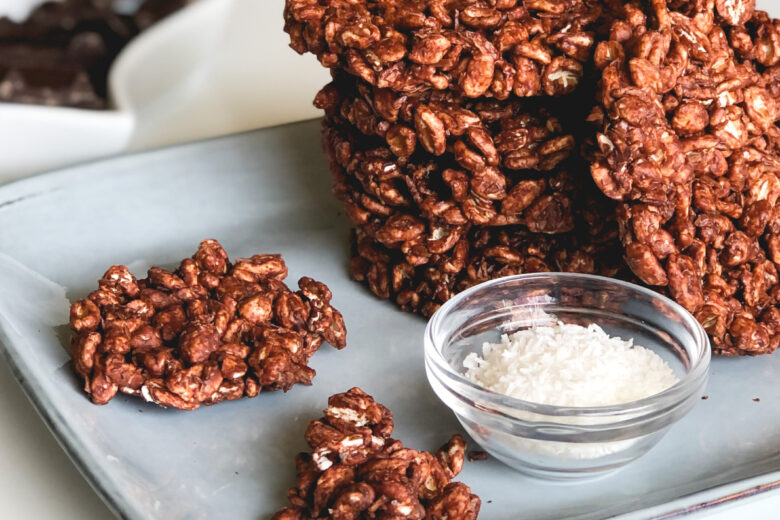 Gallette di farro con cioccolato e cocco