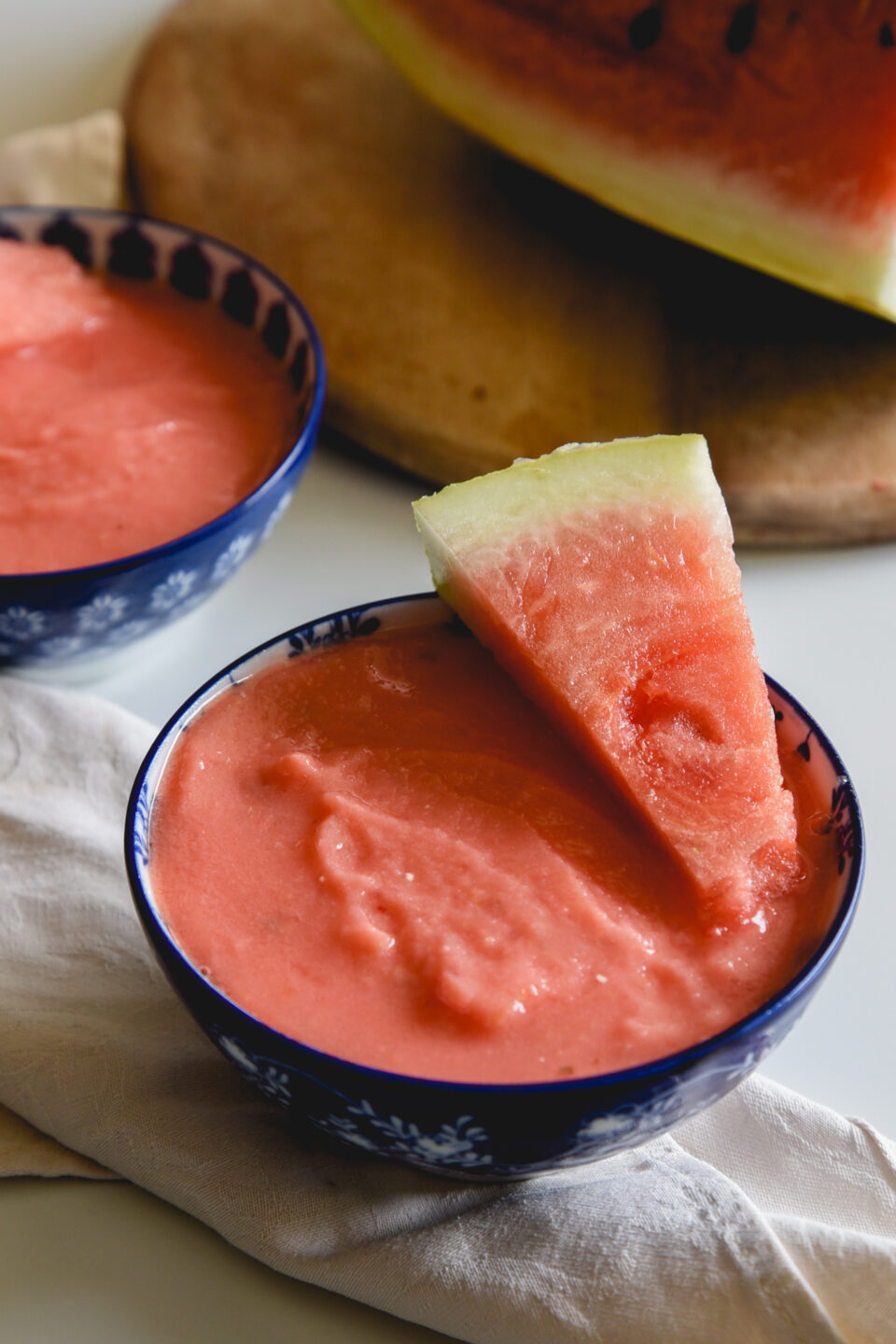 Sorbetto all'anguria senza zuccheri aggiunti 